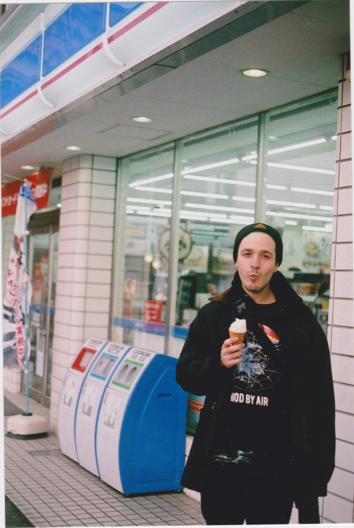 pat eating ice cream